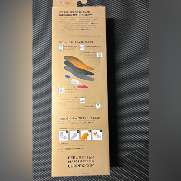Currex CleatPro Insole - Picture 3 of 4